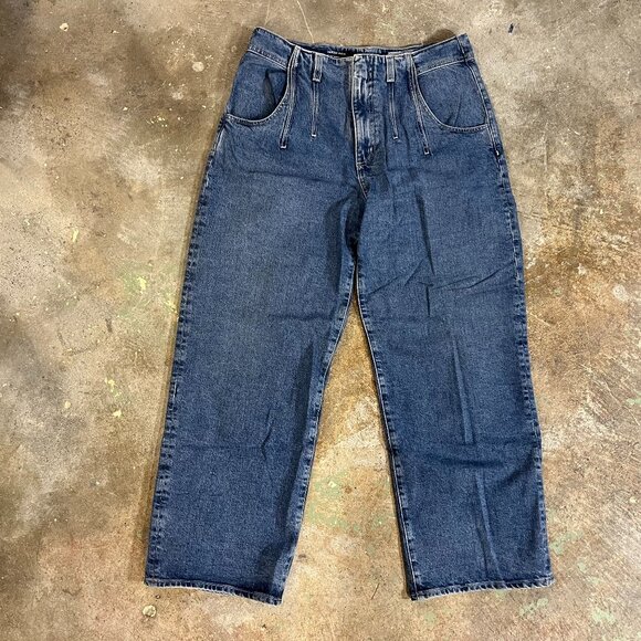AG Adriano Goldschmied Darted Aven Jeans High Rise Straight Ankle Length Relaxed - Picture 1 of 5